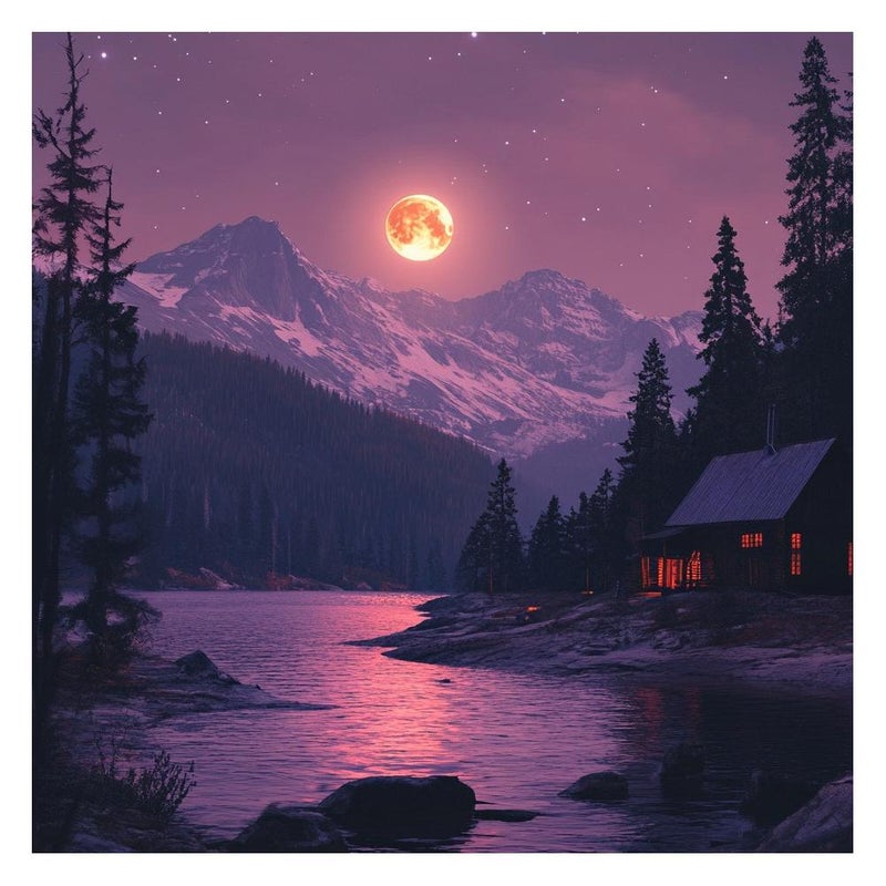 DIY landscape diamond painting, full diamond decoration